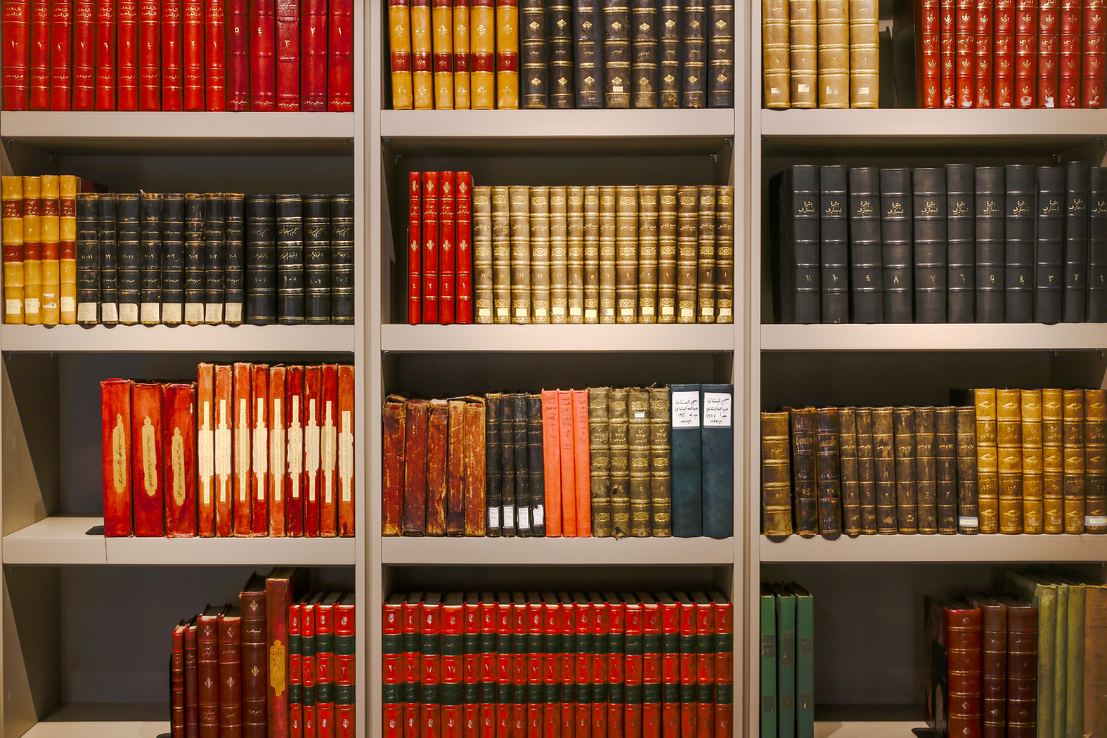Library collection of rare books